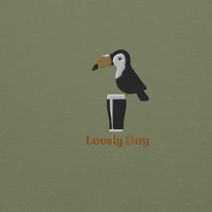 Lovely Day for a Guinness Embroidered Crew Neck