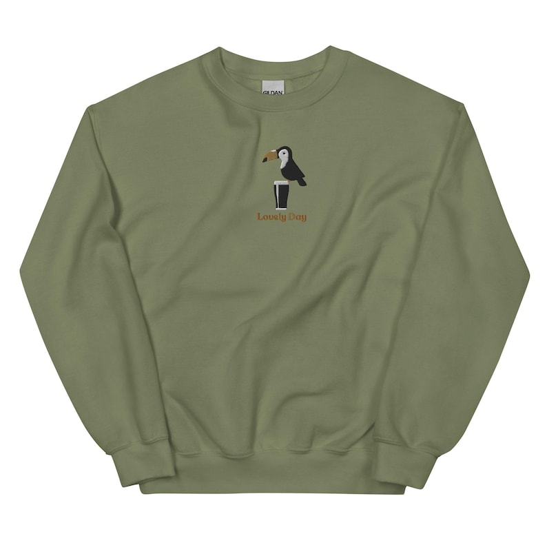 Lovely Day for a Guinness Embroidered Crew Neck