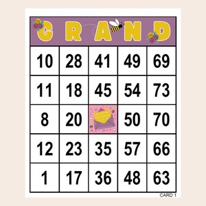 Tarjetas de BINGO para el Día de los Abuelos Descarga Digital 28 Tarjetas