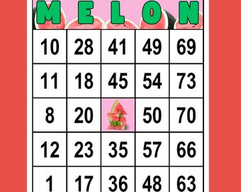 BINGO Arbuzowe (25 Kart)