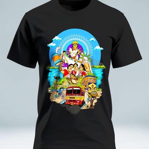 Durga T-Shirt for Men: Breathable Cotton, Bio Wash
