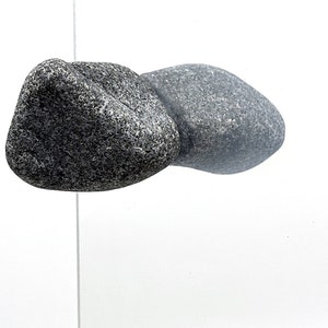 Door knobb, handle “Rahn” from natural stone for sauna glass door