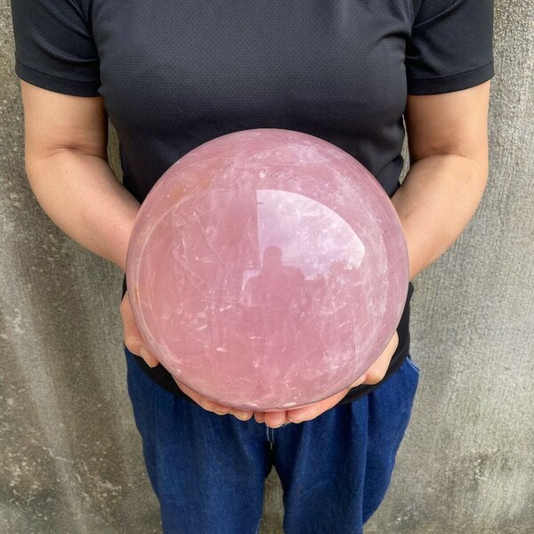 Large rose quartz sphere,big crystal sphere,Large rose quartz ball,quartz crystal sphere,gemstone ball,reiki healing,crystal gift