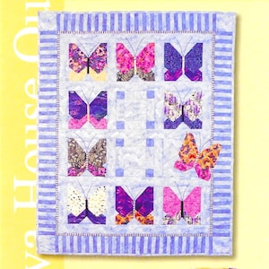 BUTTERFLY'S BREAK Quiltmönster | 53 X 65" Pläd Väggbonad | Java House Quilts | 1997 |