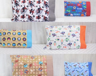 NOVELTY | Toddler - Travel Size Pillowcase | Flannel Fabric | Ready to Ship | Kids | Girl | Boy | Adult | Teen | Child