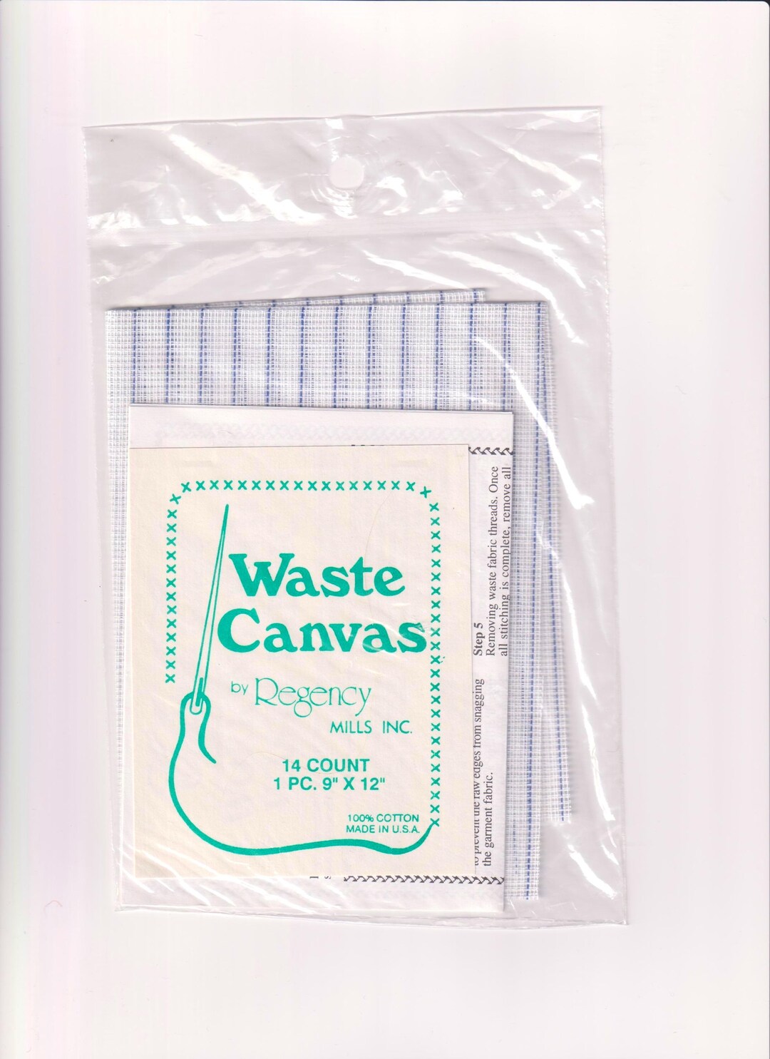 9 X 12"- 14 Count Waste Canvas / Fabric | Regency Mills 45616 | Cotton ...