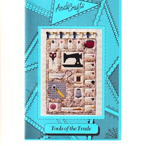 GEREEDSCHAP van het TRADE-quiltpatroon | 17,5 x 26,5" muurhanger | Andi Crafts #5007 | 1997 | Foundation Paper Piecing | Naaimachineschaar