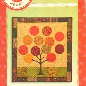 PEAK COLOR Charm Pack Quiltmuster | 67,3 x 72,4 cm Tischdecke/Wandbehang | Pieces From My Heart #572 | 2012 | Herbstbaumdeko | Applikation
