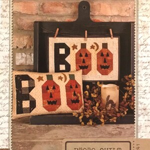Kołdra BOO | 13" x 8" | Wzór pikowania nr 1241 | Miseczka maślankowa | Kolekcja cal po calu | Poduszka | Ozdoba ścienna | Dynia