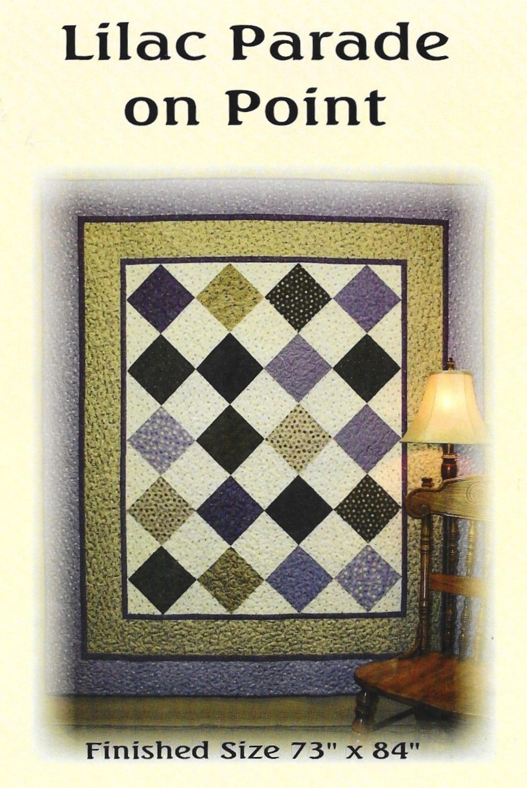 LILAC PARADE on POINT Quilt Pattern | Main Street Cotton Shop | 73" X ...