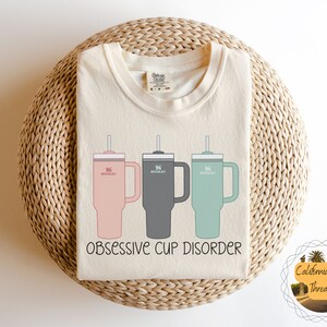 Obsessive Cup Disorder, T-shirt, Vintage Unisex Garment-Dyed T-shirt