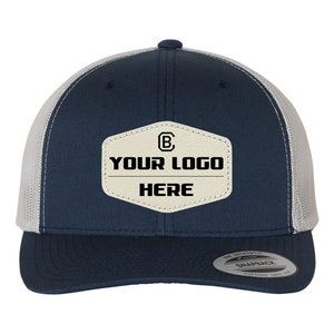 Custom Hat, Leatherette Patch Hat, Personalized Logo Hat, Company Logo Hat, Trucker Hat, Custom hat, Promotional Gifts, Custom logo Hat