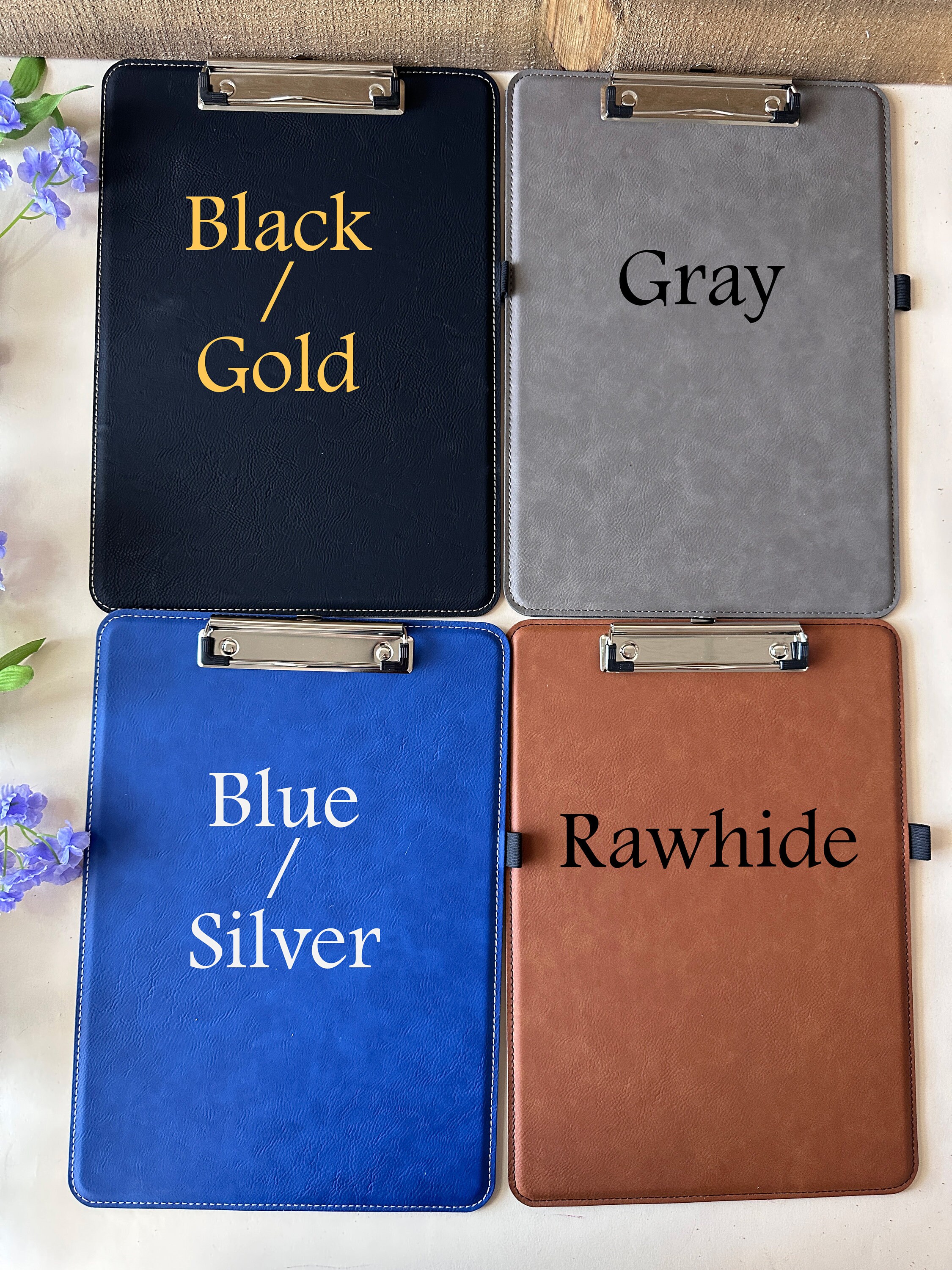 Name Initials Clipboard Custom Leather Clipboard Etsy