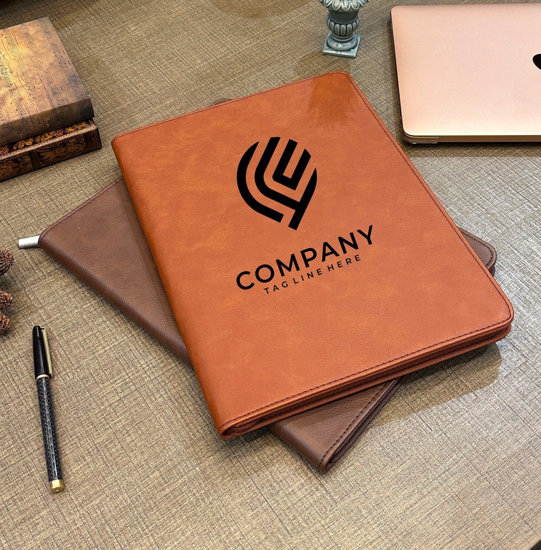 Custom Company Portfolio, Custom Refillable Corporate Portfolio, Custom
