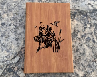 Leather Engraved Custom Leather Book Personalized Leather Hunting Custom Hunting Notebook Leather Diary Gift for Husband Deer Journal Dogs