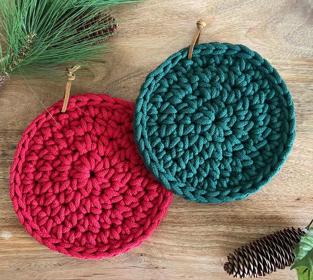 Handmade Round Crochet Trivet Farmhouse Trivet Modern Etsy