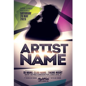 Artist & Club Promotion Flyer
