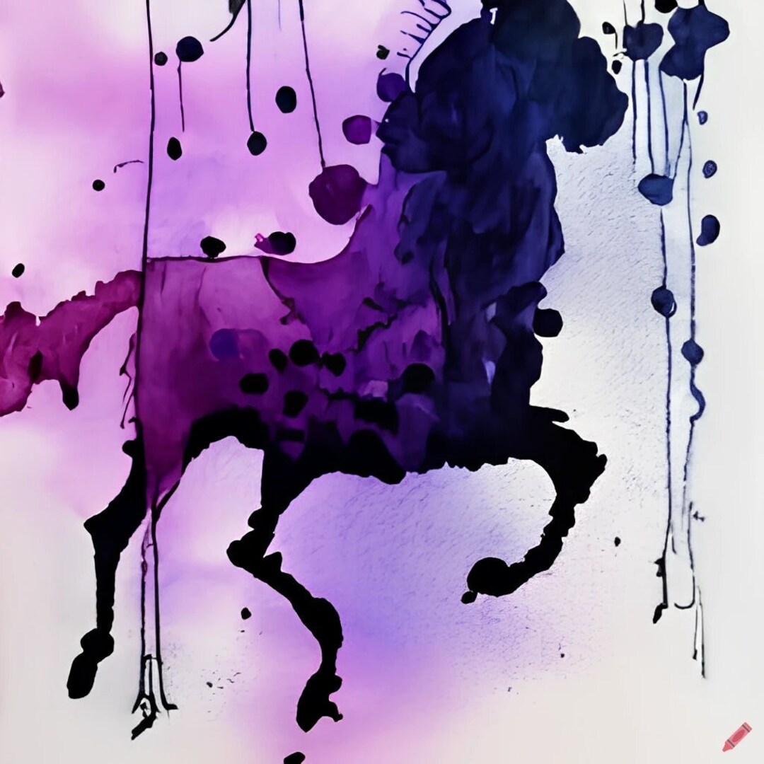 Black And White Horse Digital Art Etsy black-and-white-horse-digital-art-etsy