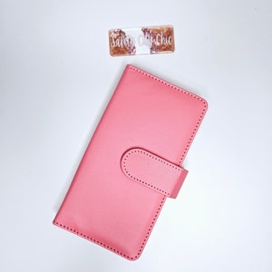 Billetera fina original para efectivo/Cartera sin anillas tamaño A6/Billetera económica/Billetera elegante para efectivo/10 sobres incorporados/Billetera para guardar efectivo/Billetera de ahorros