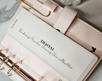 Custom Heartfelt Matte Cash Envelopes A6, Matte Laminated, Touch of pink, Matte Cash Envelopes