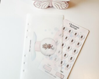 A6 Christmas Savings Challenge Envelope and Tracker