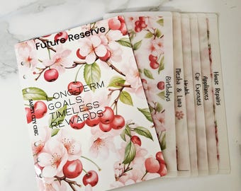 A5 Cherry Blossom Savings Challenge | Cash Stuffing Envelopes