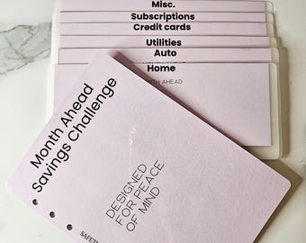 A5 Savings Challenge Bundle | Custom Cash Stuffing Envelopes