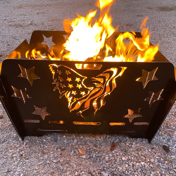 Custom Heavy Duty Metal Collapsable Fire Pit DXF ONLY