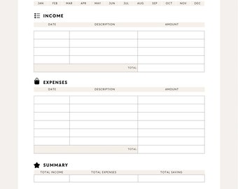 Monthly Budget Planner