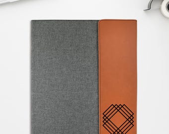 Personalized Leather Portfolio, Custom Business Portfolio, Engraved Logo Portfolio, Custom Padfolio, Executive Gift