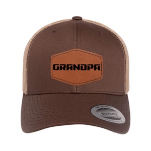 Custom Dad Hat, Dad Hat, Gift for Grandpa, Papa Cap, Gift for Dad, Custom Hat, Daddy, Custom logo Hat, Leatherette Patch Hat, New Papa