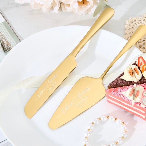 Wedding Cake Cutting Set Etsy