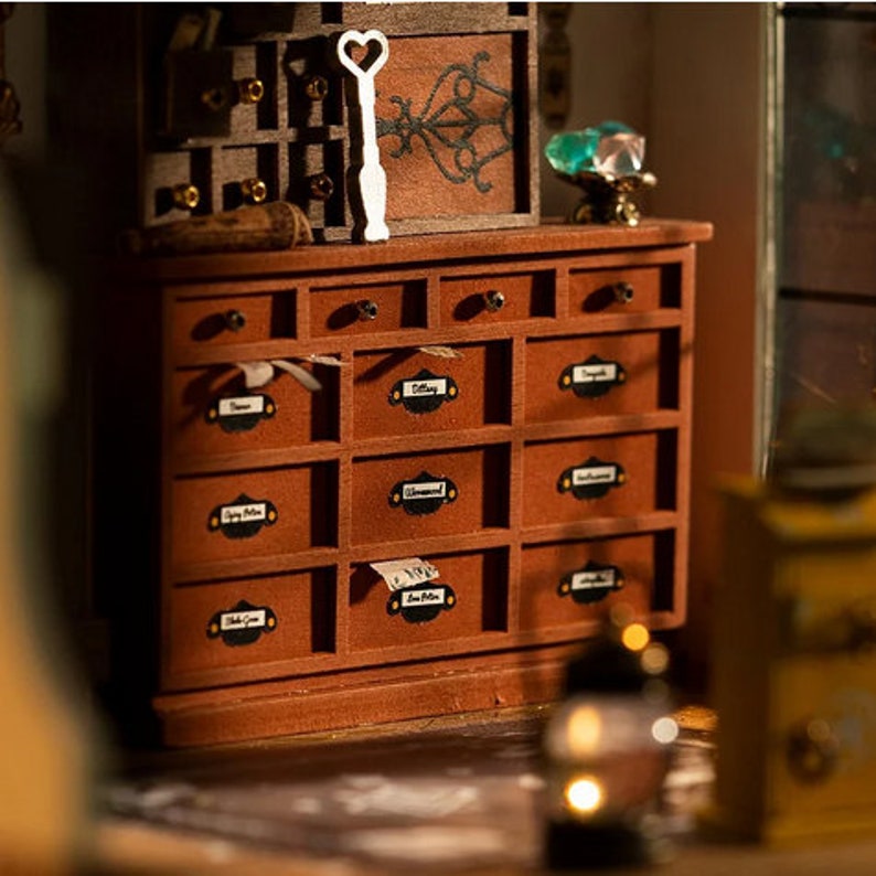 Magic Emporium DIY Wooden Miniature Dollhouse 1 24 Handmade Etsy