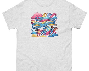 Tienda benéfica oficial de CDH - CDHA19- (16) El 19 de abril es el Día de Concientización sobre la Hernia Diafragmática Congénita Camiseta clásica unisex