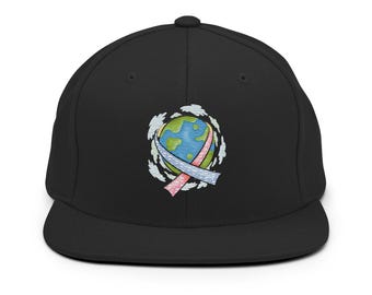 Tienda benéfica oficial de CDH - CDHA19- (22) El 19 de abril es el Día de Concientización sobre la Hernia Diafragmática Congénita. Gorra Snapback.