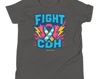 Tienda benéfica oficial de CDH - CDHAR--(122) Camiseta de manga corta juvenil Fight CDH