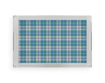 Official Congenital Diaphragmatic Hernia Awareness Tartan Acrylic Serving Tray