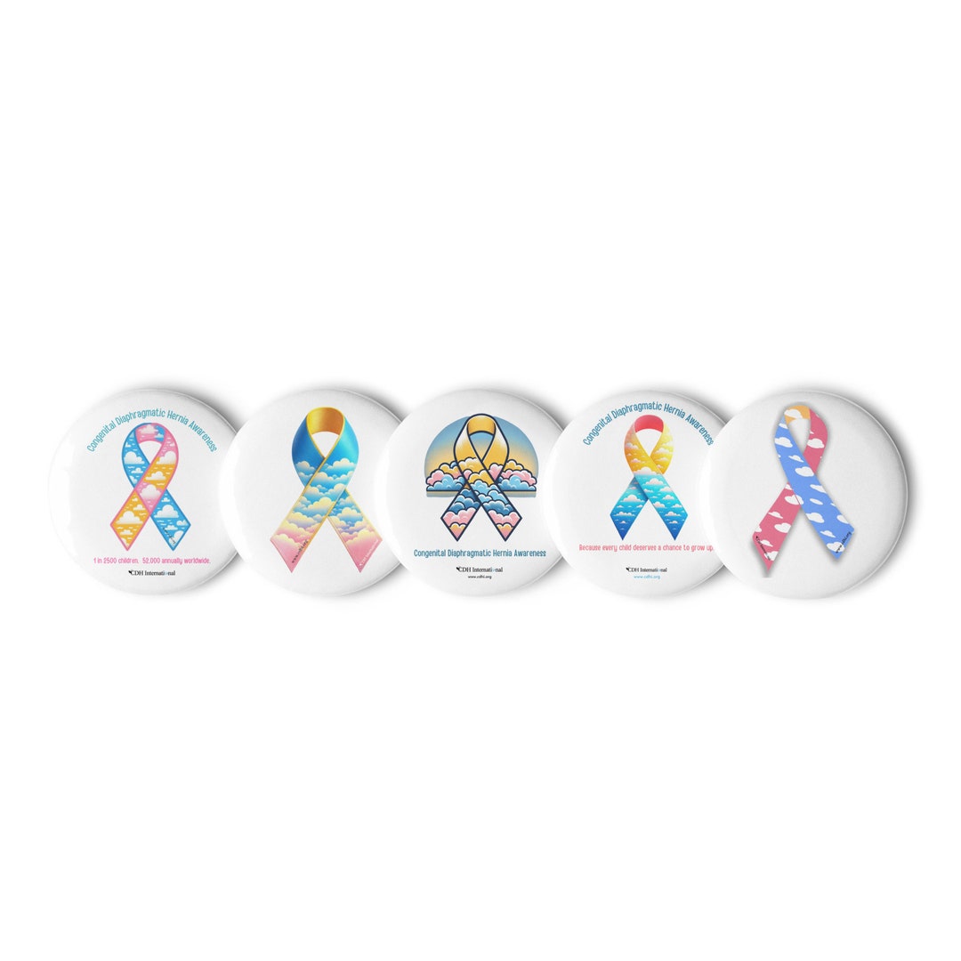 CDHAR- (50) Congenital Diaphragmatic Hernia Awareness Ribbon Set of Pin ...