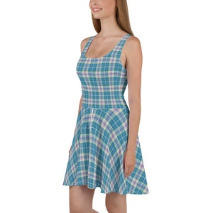 CDHtartan- (2) Congenital Diaphragmatic Hernia Awareness Tartan Skater Dress