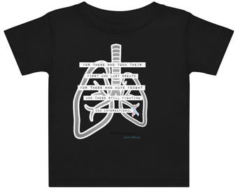 Tienda benéfica oficial de CDH - CDHL--(2) Camiseta de bebé para concientización sobre la hernia diafragmática congénita