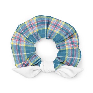 CDHtartan- (2) CDH Awareness Tartan Scrunchie
