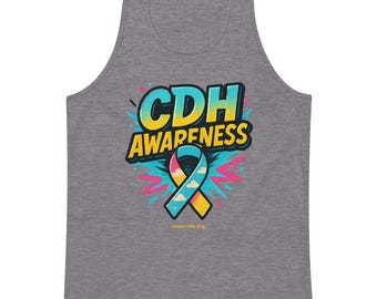 Tienda benéfica oficial de CDH - CDHAR---(124) Camiseta premium para hombre con concienciación sobre CDH