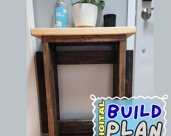 Entryway Console Table Plan | Easy DIY Woodworking Build Plan with Cut List & Video