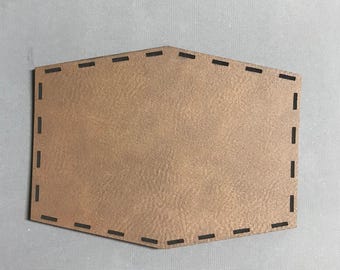 Naszywka na czapkę 60 wycięć do lasera Lightburn FILE ONLY testowana laserem CO2 o mocy 100 W