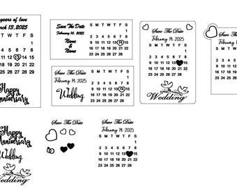 zapisz datę plik Lightburn tylko prezent rocznicowy zaproszenie ślubne karta pocztowa magnes drewno grawerowanie laserowe testowane laserowo