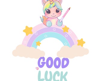 Happy 1st Day, School Printable Greeting Card, back to school, Starting School Card, Good Luck Card, New Class, ınstand download