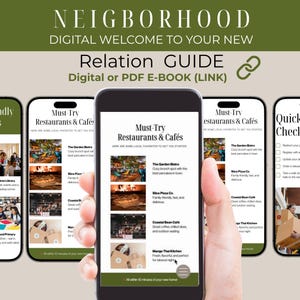 Relocation Guide, Real Estate Local Guide, Travel Guide Template, Realtor Community Newsletter, Real Estate Marketing, Airbnb Welcome Book
