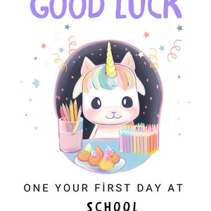 zurück zur Schule, Sofortiger Download PDF, Happy First Day of School Karte / druckbare Back to School Karte / Schülergrußvorlage
