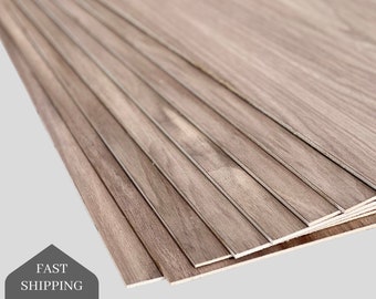 1/8" Walnut Plywood, 3mm 12x19 Wood Sheets, Glowforge, CNC Laser Material, Walnut Woodworking Sheets, Laser Cutting Supplies, Cut to Size