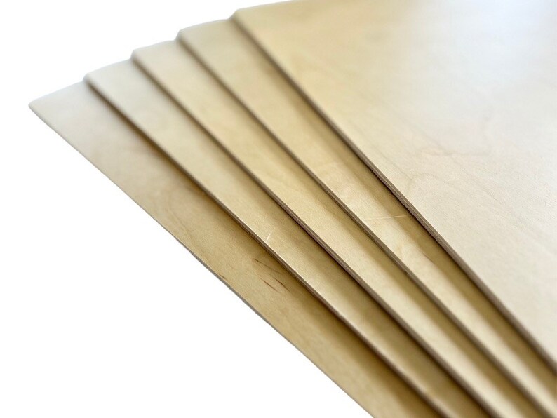1/4 Prefinished Birch Plywood, 16x16 15.75x15.75, 5.2mm